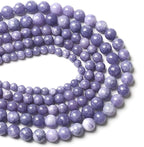 10MM 38PCS Lavender Purple Chalcedony Stone Loose Beads for Jewelry Making DIY Bracelet Necklace