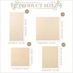 Wood Canvas Boards Unfinished Wooden Panel Boards Paint Pouring Panels for Painting Drawing Home Decor(12 Pieces,4 Sizes)