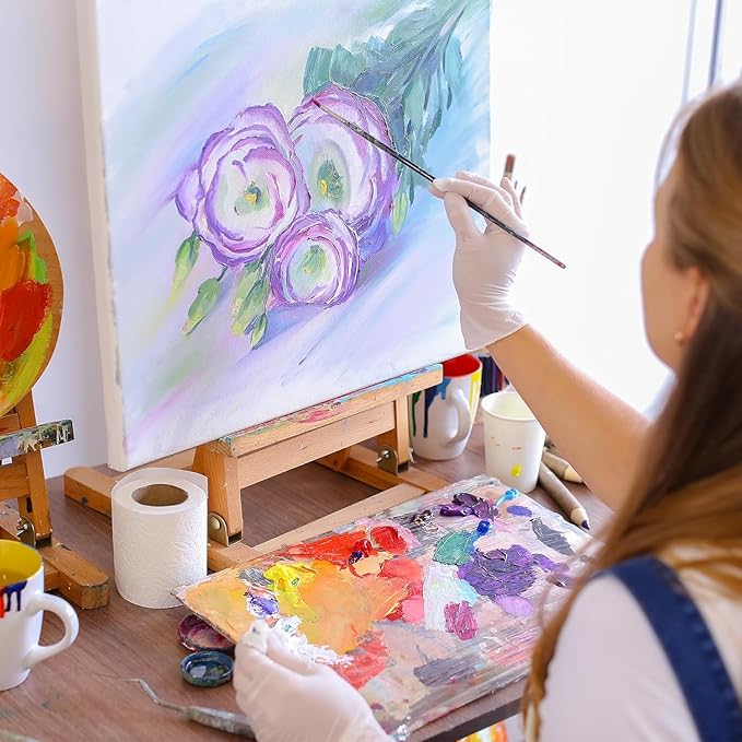 FIXSMITH Stretched White Blank Canvas- 8x8 Inch,Bulk Pack of 12,Primed,100% Cotton,5/8 Inch Profile of Super Value Pack for Acrylics,Oils & Other Painting Media.