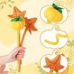 10 Pcs Plush Pumpkin Maple Stuffed Bendable Stems Plush Bouquet Toy Soft Flower 12.6 Inch for Thanksgiving 2025 Fall Autumn Girl Girlfriend Wife(Fall Style)