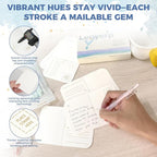 100 Cards Watercolor Postcards Blank 4 x 6 inch,140lb/300gsm, Acid-Free Heavyweight Art Paper with Hot Stamping Font Technology for Painting, DIY, Mailing, Invitations, Greeting Cards