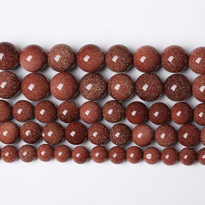 90pcs 4mm Natural Gold Sandstone Beads Gemstone Round Loose Beads for Jewelry Making DIY Bracelet Necklace 15“ (Gold Sandstone, 4mm)