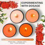 Candle Wax Dye for Soy Candle Making - 24 Popular Candle Dye Coloring Chips in Jars - Premium Candle Wax Coloring - Highly Concentrated Candle Chips Colors