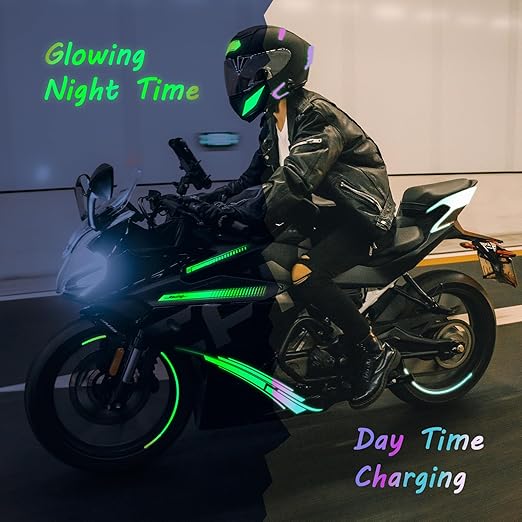 Glow in The Dark Vinyl 12" x 6 ft Permanent Adhesive Vinyl Holographic Iridescent Vinyl Opal White Glow Green for Wrap, Stickers, Decal, Lettering, DIY Crafts Decor