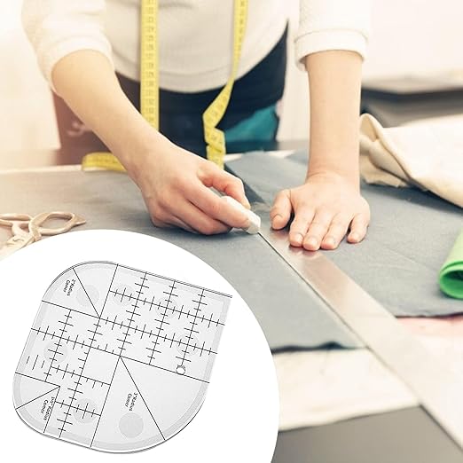 Curved Corner Cutter Quilt Ruler Acrylic Sewing Patchwork Quilting Templates DIY Supplies Sewing Template Patchwork Tool Curved Corner Cutter Ruler