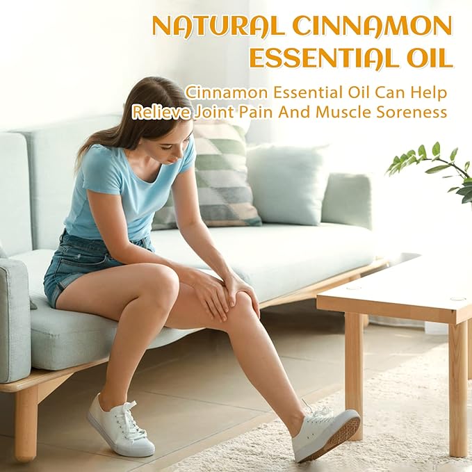 EVOKE OCCU Cinnamon Essential Oil - Warm Fall Scent for Diffuser, Spray, Soap, Candles, Hair & Skin Care - 4 Fl Oz