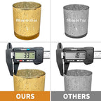 12 Pack Glass Candle Jars-10oz Golden Empty Candle Jars with Bamboo Lids, Bulk Candle Jars for Gold Wedding Centerpieces for Table Decorations, Gold Party Bridal Shower Decorations