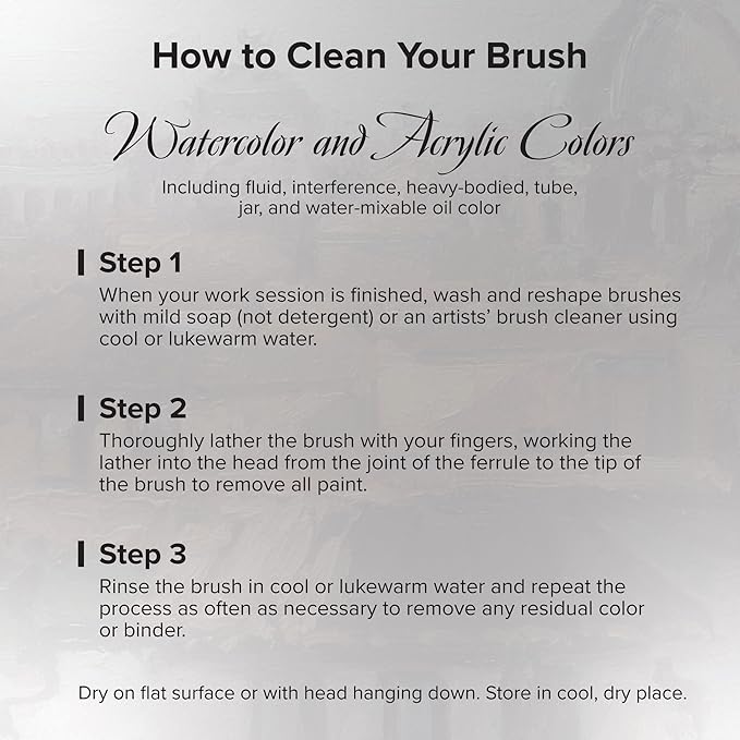 Silver Brush Limited SW-1520S Silverwhite Basic Watercolor Set for Watercolor Painting, Set of 3, #10 Bright, #6 & #8 Round Brushes, Short Handle