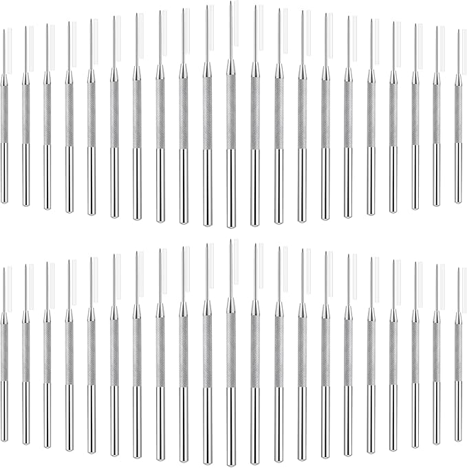Lainballow 50 pcs Clay Needle Tools, Clay Modeling Tools, 6 in Ceramic Needle Detail Tools, Pottery Sculpture Needle Supplies for Clay Ceramic Pottery Sculpting Texturing Carving