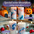 Sukh Candle Sand and Wicks - 430G(0.94lb) Sand Candles with Wicks Purple, Orange, Black, Red, Brown Refillable Candle for Weddings, Parties