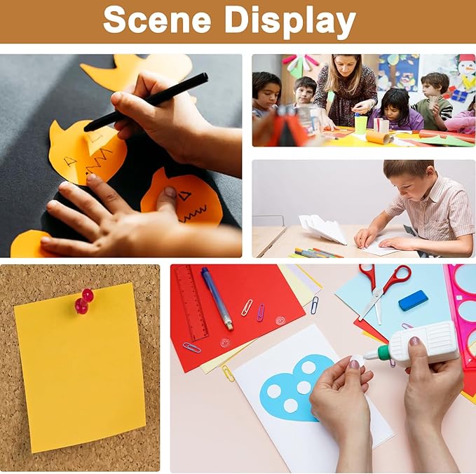 100 Sheets Yellow Cardstock 8.5 x 11 Scrapbooking Paper, 200gsm/75lb Heavyweight Printer Paper Card Stock for DIY Card Making, School, Wedding Invitations, Party Decoration, Certificates