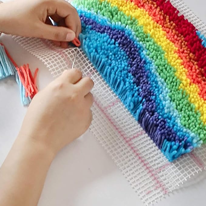 CZCRAOR 3D Latch Hook Rug Kits,Bear Rug Making Kits for Adults Kids Beginners Needlework Embroidery DIY Craft Rug Hook Rugs Kits for Home Decoration 20" X 15"