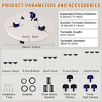 JIAWANSHUN Pottery Machine Turntable Clamp, Adjustable Ceramic Art Repair Tool, Portable Pottery Centering Tool, Ceramic Pottery Trimming Turntable Tools for Ceramic Beginners Professionals