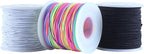 KONMAY 1.0mm Stretchy Bracelet String, 150 Yards Durable Mixed Elastic Cord for Jewelry Making, Beading, Necklaces, DIY Crafts, and Sewing Projects