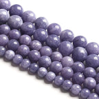 12MM 32PCS Lavender Purple Chalcedony Stone Loose Beads for Jewelry Making DIY Bracelet Necklace