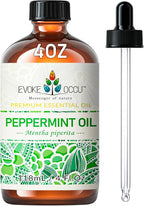 EVOKE OCCU Peppermint Oil 4 Fl Oz - for Spray Diffuser Aromatherapy Hair and Skin Care - Kitchen Garden Car - 100% Pure and Natural