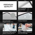 Dunwell Art Portfolio 9x12 Folder (Silver), Black Mounting Paper, Portfolio Binder for Artwork, 9 x 12 Art Folder, 24 Pockets Display 48 Pages, Acid-Free Poly Presentation Book