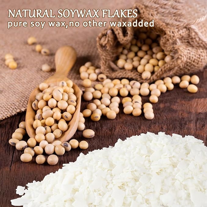Natural Soy Wax for Candle Making 20 lb Bag, Soy Wax Flakes,DIY Candle
