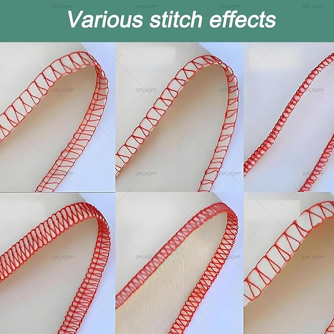 High-Speed Overlock Serger Machine with Stepless Speed Adjustment,250w Motor,3000 SPM,Adjustable Stitch Length and Width,Ideal for Edging,Seaming,and Decorative Stitching Green