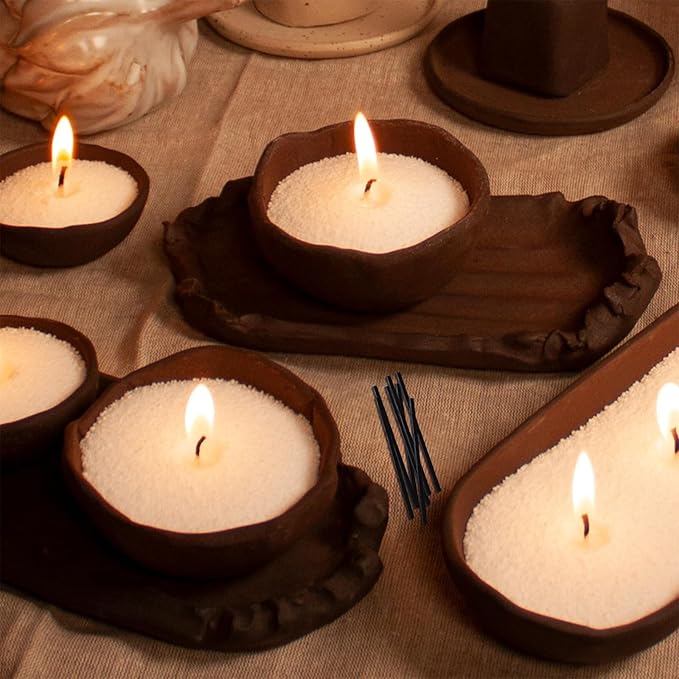 Pearled Candle Extra Wicks 500 Pack for Pearled Candle Making - 2 Inch Black Cotton Candle Wicks for Candle Making DIY