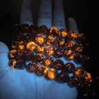 170pcs 4mm Natural Flame Yooperlite Stone Beads Round Healing Energy Power Stone Beads for Jewelry Making DIY Bracelet Necklace Earrings 32" 2 Strands