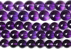 10MM 38PCS Natural Stone Clean Amethyst 3A Grade Crystal Loose Beads for Jewelry Making DIY Bracelet