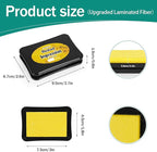 CraftyManor Masked Impression Large Ink Pads for Stamps, Water Based Smudge Chalk Stamp Pad for Scrapbooking, Journaling, Card Making, DIY Craft Scrapbook Supplies for Adults (#CM256401)