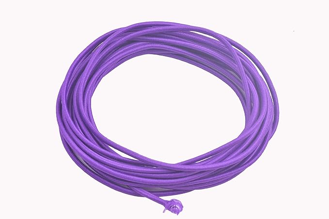 KONMAY 60 Yards 2.5mm Mixed Elastic Stretchy String Shock Cord Braided Elastic Band Rubber Rope Jewelry Cord