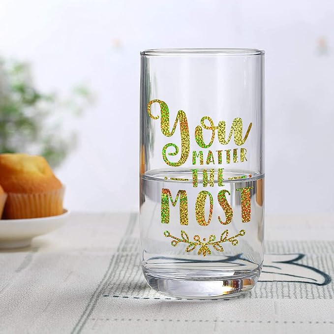 GIRAFVINYL Holographic Gold Vinyl - 12" x6ft Gold Permanent Glitter Vinyl for DIY Crafts, Signs, Home and Car Decal