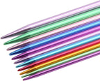Knitting Needle Set, 55 Pcs 2.5mm-6.0mm Aluminum Double Pointed Ergonomic Design Knitting Needle Kit for Handmade DIY Knitting