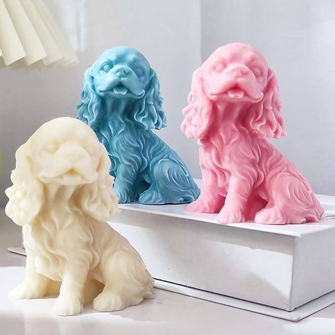 Labrador Dog Resin Mold - Resin Casting Silicone Molds for Home Decor & Candle Making Wave Spiral Mold