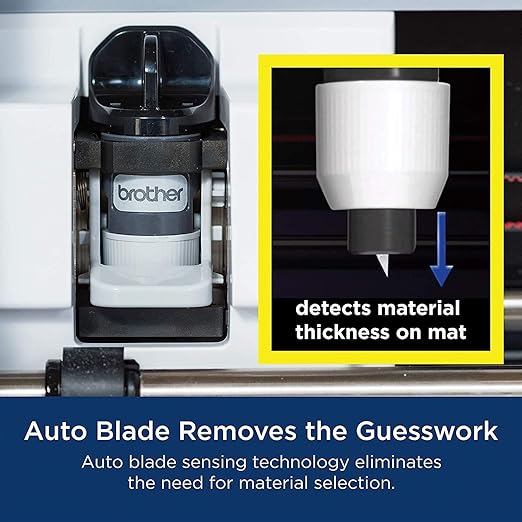 Brother ScanNCut SDX125EGY Electronic DIY Cutting Machine with Scanner, Make Custom Stickers, Vinyl Wall Art, Greeting Cards and More with 682 Included Patterns, Grey