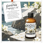 HIQILI Gardenia Fragrance Oil for DIY Candle, Soap & Perfume Making, Add to Essential Oil Diffuser, Body Wash, Long-Lasting - 1 Fl Oz