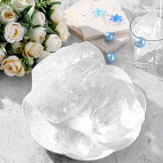 3.3 lb High Density Transparent Gel Candle Wax Clear Gel Wax Jelly Candle 100 Pcs Wick and 100 Pcs Wick Stickers for DIY Making Handmade Projects Material Supplies