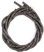 Natural Dragon Blood Jasper Spacer Beads Caps Loose Semi Gemstone for Beading Jewelry Making 6mmx3mm 38cm