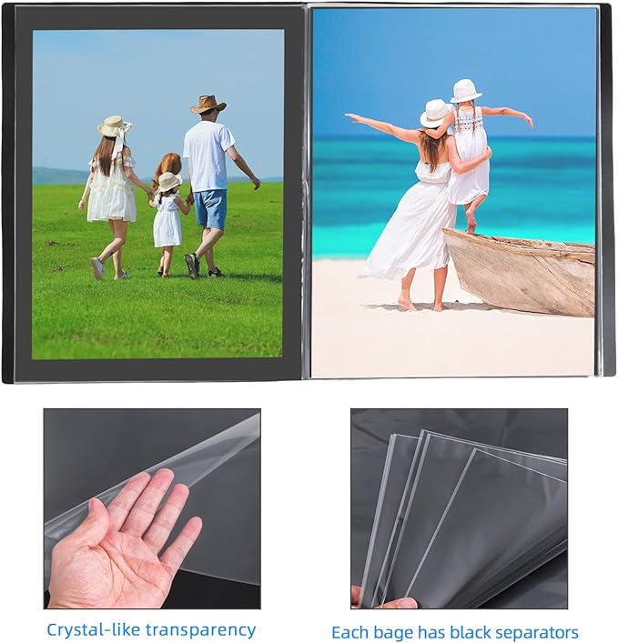 Large 18"x24" Art Portfolio Heavy Duty Binder with Plastic Sleeves, Portfolio Folder with 30 Clear Sheet Protectors, Display 60 Pages, Poster Binder，Diamond Painting and Puzzle Storage Book