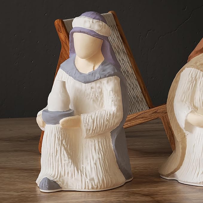 Nativity Scene Molds - Jesus, Maria, Angel & Nativity Designs - Resin Casting & Silicone Molds for Candle Making & Home Decor Wave Candle Mold