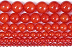 12MM 32PCS Natural Stone Red Agate Loose Beads for Jewelry Making DIY Bracelet Semi Precious 1 Strand