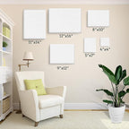 30 Pack Canvases for Painting with 4x4, 5x7, 8x10, 9x12, 11x14, 12x16, Painting Canvas for Oil & Acrylic Paint