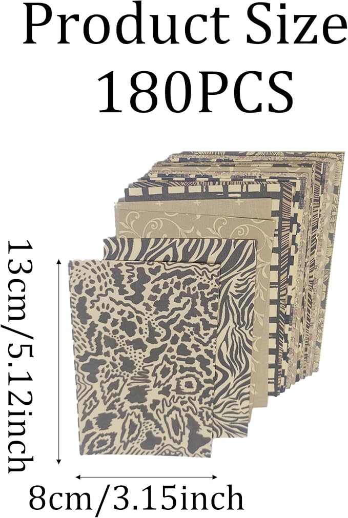 pson 180 Sheets Vintage Scrapbook Paper Pad, Decorative Craft Paper for Journaling, Card Making, Art Collage, DIY Crafts(Style B)