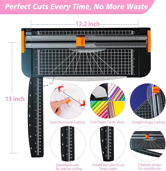 The All-in-One Accessories and Supplies Bundle for Xtra-103Pcs Starter Kit with Weeding Tools, HTVs, Permanent Vinyl, Transfer Paper, LED Light Pad, Paper Cutter for Crafting Projects