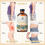 EVOKE OCCU 100% Pure Ginger Oil, Natural Ginger Essential Oil for Massage, Diffuser, Hair, Skin, DIY - 4 Fl Oz