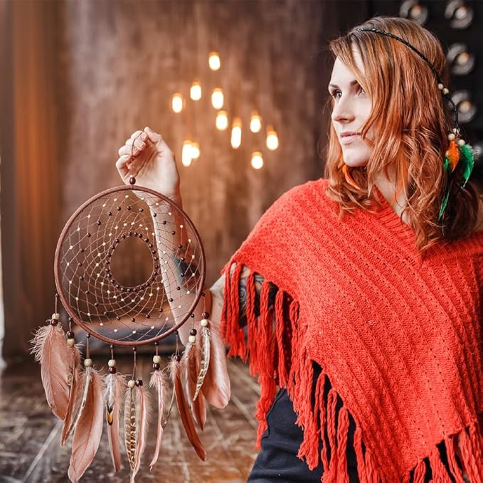 Mandala Crafts Brown Round Waxed Thread for Leather Sewing - 219 Yds 200M 0.45mm Polyester Leather Thread String Waxed Cord for Leatherwork, Beading, Bookbinding, Hand Stitching