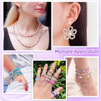 PAXCOO 12 Rolls Elastic Crystal Tec String for Bracelets, 0.8 MM Stretch Bead String Cord Jewelry Thread for Bracelets, Necklaces, Clay Beads, Pony Beads (Multiple Colors)