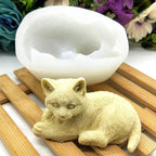 Face Up Cat Animal Mold - Resin & Silicone Molds for Candle & Clay Making - Craft Supplies