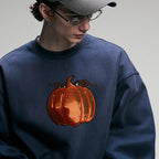 Halloween Pumpkin Iron on Patches Sequin Fabric Embroidery Sew on Stickers Applique for DIY Crafts T Shirt Clothing Jackets Backpacks Jeans Party Decorations Accessories