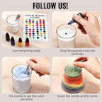 Conelist 11 lb Pearled Candle Sand DIY Candle Sand Wax with 100 Wicks Four Dye with Stirring Spoon Ice Scoop for Refillable Beaded Wax Sand All Natural Sand Candle Wax for Candle Making Family Daily