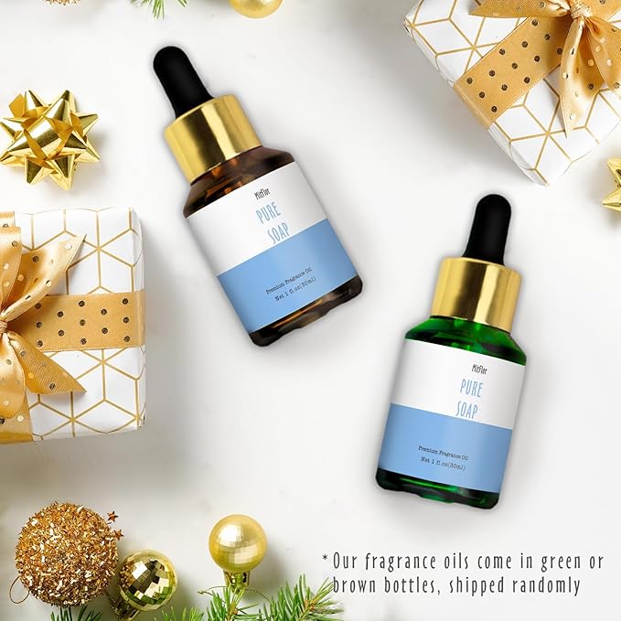 Pure Soap Fragrance Oil, MitFlor Single Diffuser Essential Oil, Large Size Premium Grade Fragrance Oil for Soap & Candle Making, Fresh & Clean Scent for Home Fragrance, 30ml