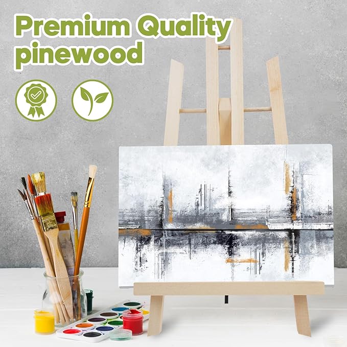 CONDA 3 Pack 16" Tabletop Display Easel, Portable A-Frame Tripod Display Easel for Painting Party & Displaying Canvases, Photos, Display Tripod Holder Stand for Students Kids Beginners