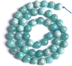 6MM 60PCS Natural Stone Amazonite Gemstone 2A Grade Crystal Loose Beads for Jewelry Making DIY Bracelet Necklace 1 Strand